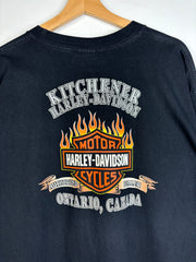 Vintage 2004 Harley Davidson Kitchener Black Tee