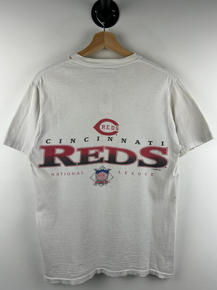 Vintage 90s MLB Cincinnati Reds White Tee