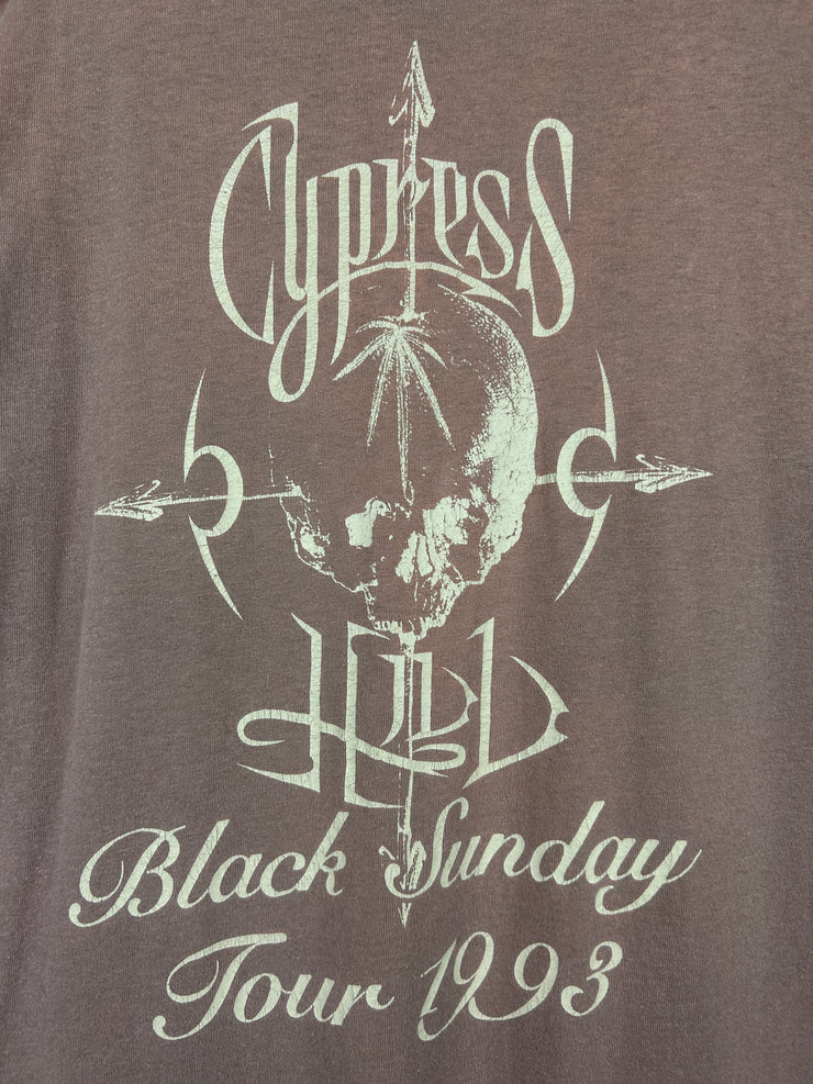 Vintage 1993 Cypress Hill Black Sunday Brown Rap Tee