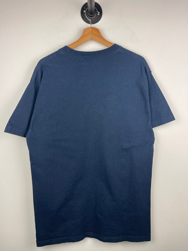 Vintage 90s Fuct Skateboards Spray Paint Navy Tee