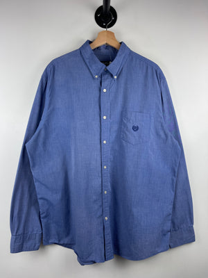 Vintage Chaps Blue Long Sleeve Button Up Shirt