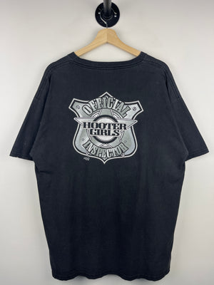 Vintage Hooters Official Hooters Girls Inspector Black Tee
