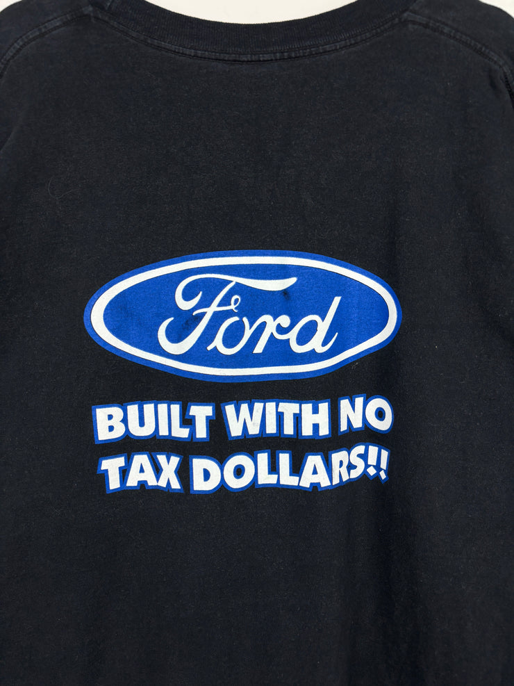 Vintage Ford Built Tough Black Tee