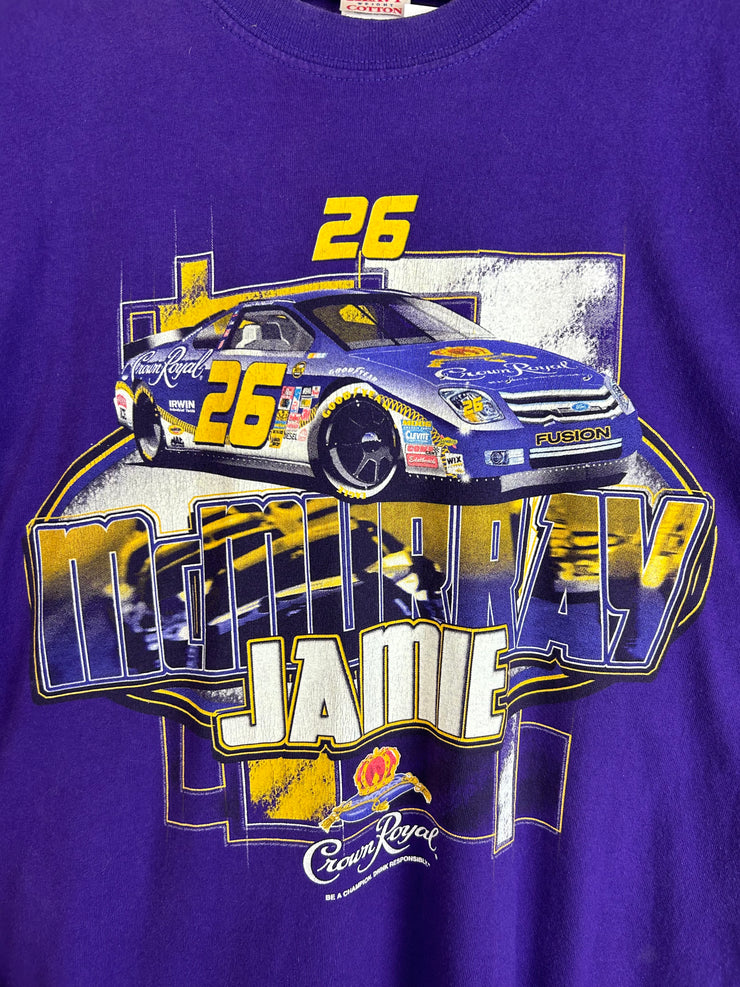 Vintage Nascar Jamie McMurray Crown Royal Purple Tee