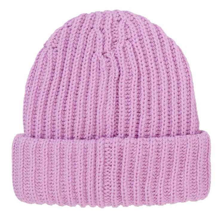 Supreme FW25 Chunky Rib Classic Logo Pink Beanie