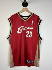 Vintage Y2K Reebok Cleveland Cavaliers LeBron James Basketball Jersey