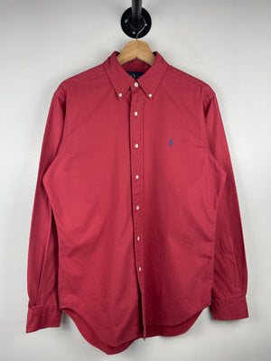 Vintage 90s Polo Ralph Lauren Red Long Sleeve Button Up Shirt