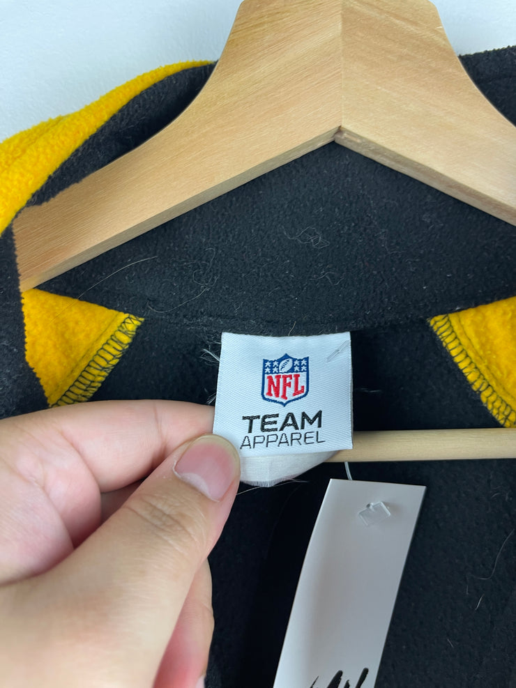 Vintage NFL Pittsburgh Steelers Quarter Zip Fleece Sweater