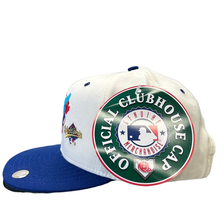 Vintage 1993 Blue Jays World Champions White Snapback Hat