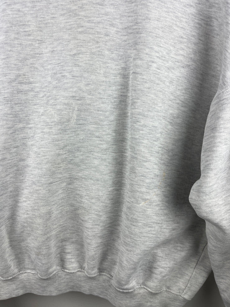 Vintage 90s Marlboro Lizard Embroidered Grey Crewneck