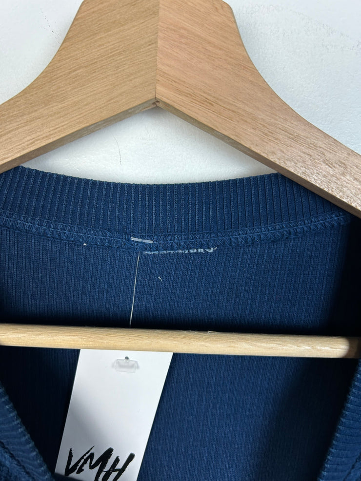Vintage 90s Planet Hollywood Toronto Corduroy Navy Crewneck