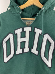 Vintage Steve & Barrys Ohio Embroidered Green Hoodie