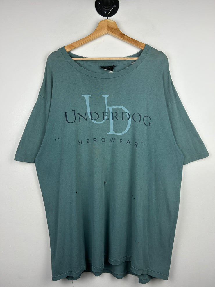 Vintage 1996 Underdog Hero Wear Blue Tee