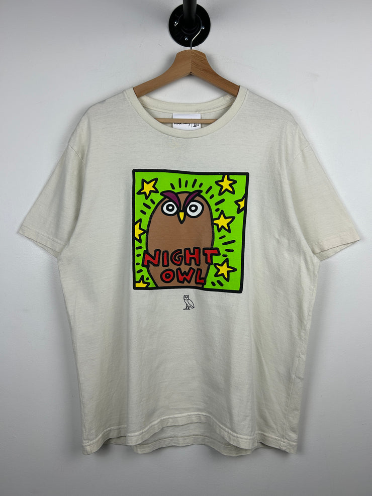 OVO Keith Harring Night Owl White Tee