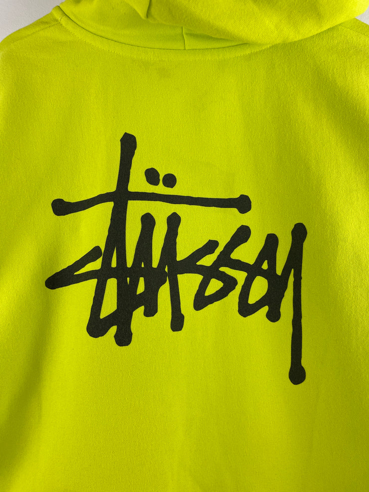 Stussy Script Neon Zip Up Hoodie