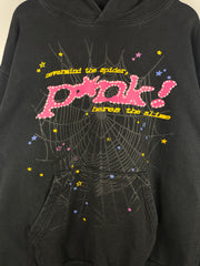 Sp5der FW21 P*nk Black Hoodie