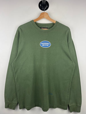 Vintage Abercrombie & Fitch Green Long Sleeve
