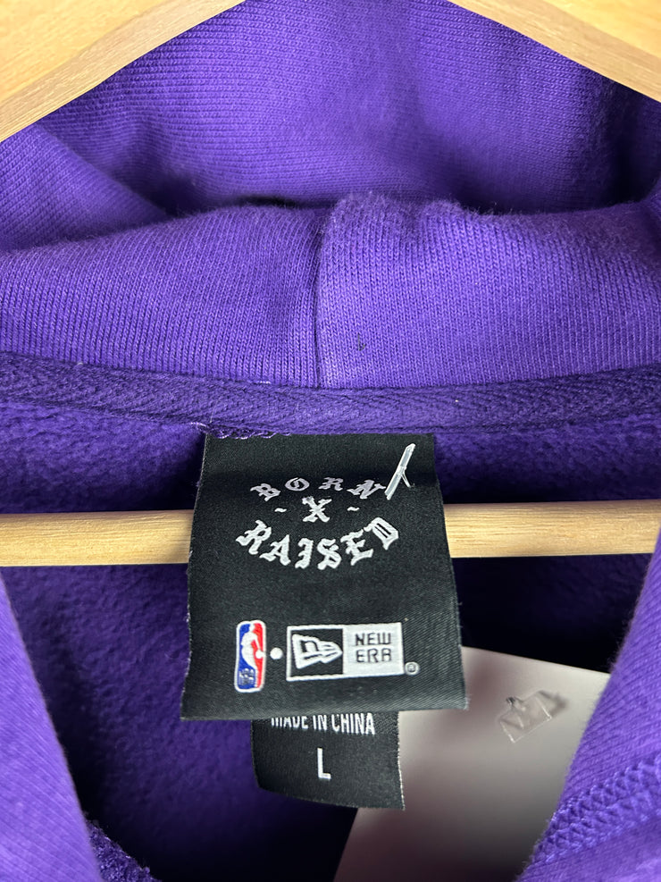 Born X Raised NBA New Era Los Angeles Lakers Purple Hoodie