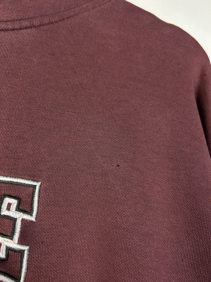 Vintage Y2K Nike Spellout Burgundy Hoodie