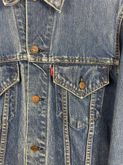 Vintage 60s Levis Big E Type 3 521 Blue Denim Trucker Jacket