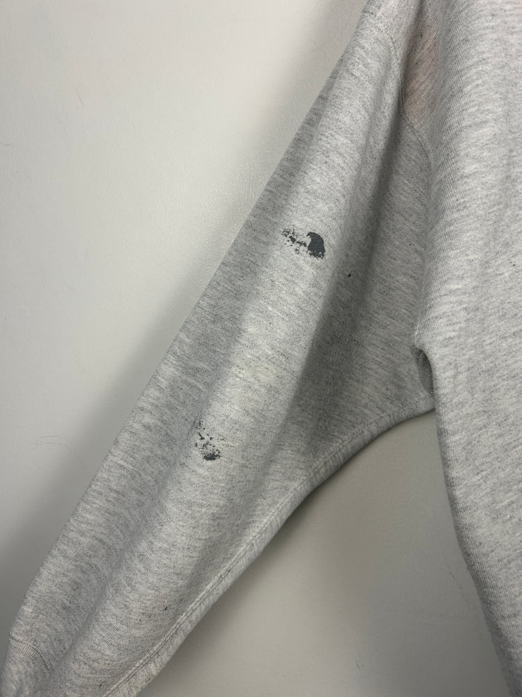 Vintage North Carolina Tar Heels Embroidered Grey Crewneck