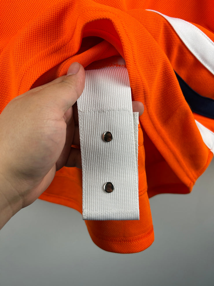 NHL Adidas Edmonton Oilers Maroon Orange Hockey Jersey