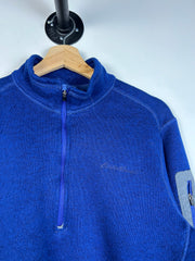 Vintage Y2K Eddie Bauer Navy Quarter Zip Fleece