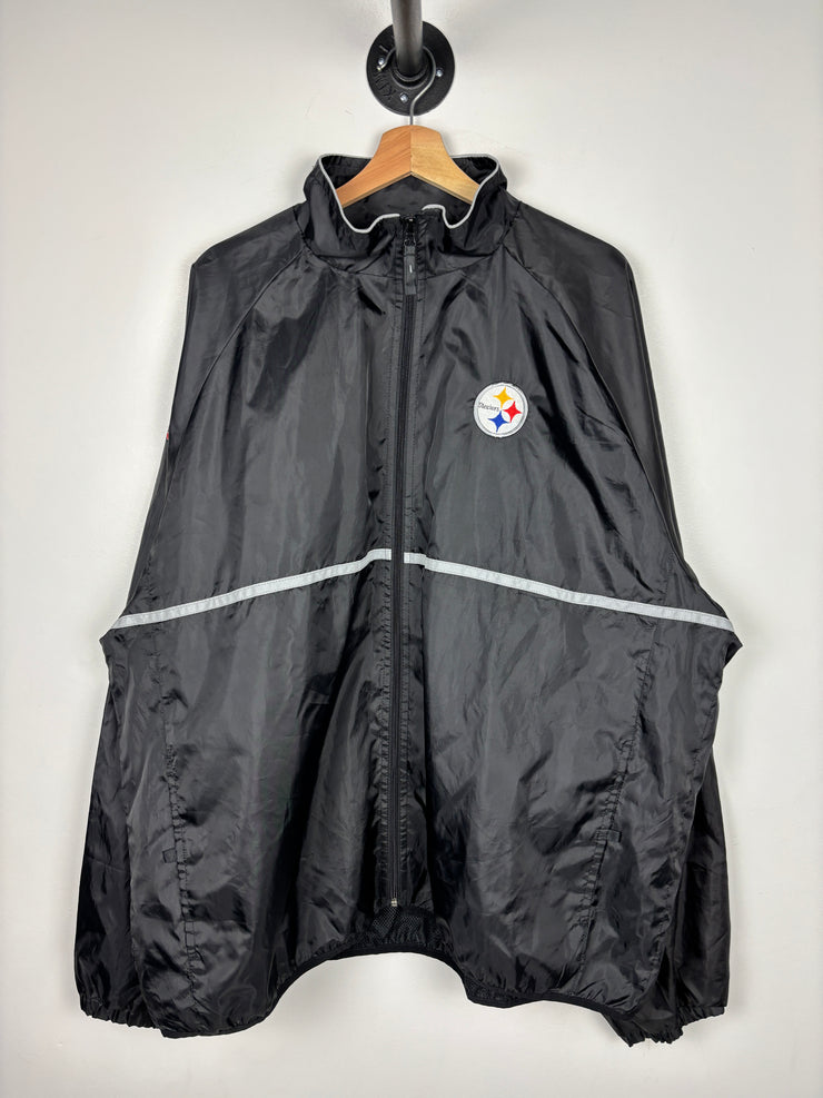 Vintage NFL Pittsburgh Steelers Black Windbreaker