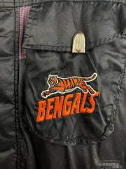 Vintage 90s NFL Logo Athletic Cincinnati Bengals Black Bomber Jacket