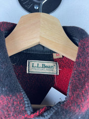 Vintage 70s LL Bean Red Plaid Buffalo Wool Hunting Chore Jacket