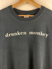 Vintage Drunken Monkey Jiu Jistu Black Tee