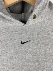 Vintage 90s Nike Middle Swoosh Grey Hoodie