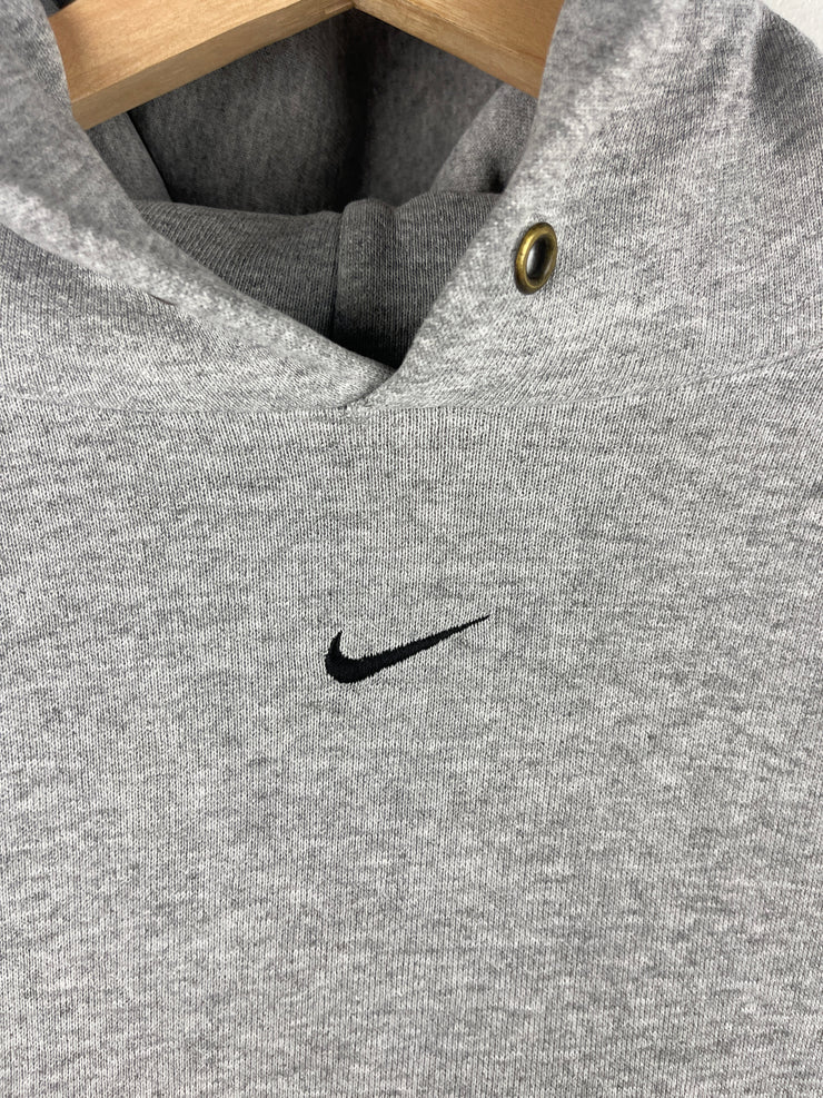 Vintage 90s Nike Middle Swoosh Grey Hoodie