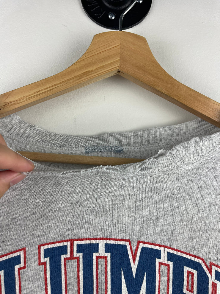 Vintage 90s NHL Columbus Blue Jackets Grey Crewneck