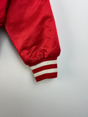 Vintage 80's Maryland Red Starter Satin Varsity Bomber Jacket