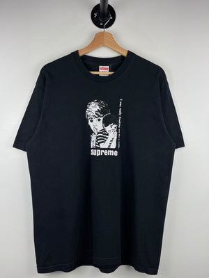 Supreme FW23 Freaking Out Black Tee