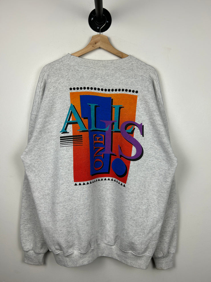 Vintage 90s Hard Rock Cafe St. Thomas Grey Crewneck