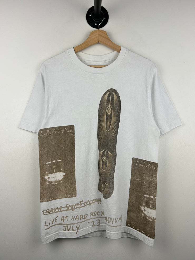 Travis Scott Utopia Miami Rolling Loud White Tee