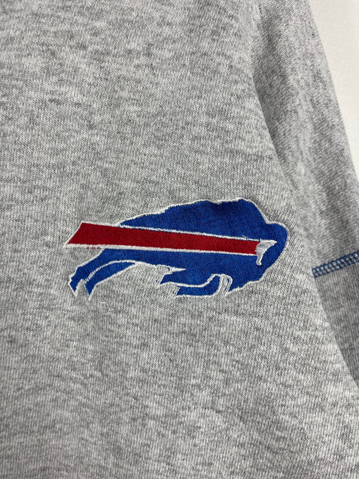 Vintage 90s NFL The Game Buffalo Bills Embroidered Grey Crewneck