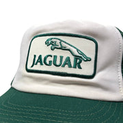 Vintage 80's Jaguar Green Trucker Snapback Hat