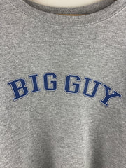 Vintage 90s Big Guy Spellout Grey Crewneck