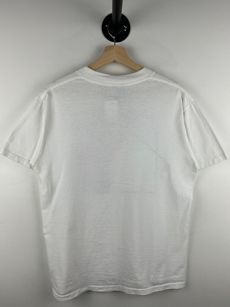 Vintage 90s Golf Art White Tee