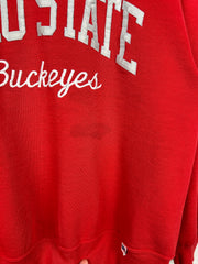 Vintage 90s Russell Athletic Ohio State Buckeyes Embroidered Red Crewneck