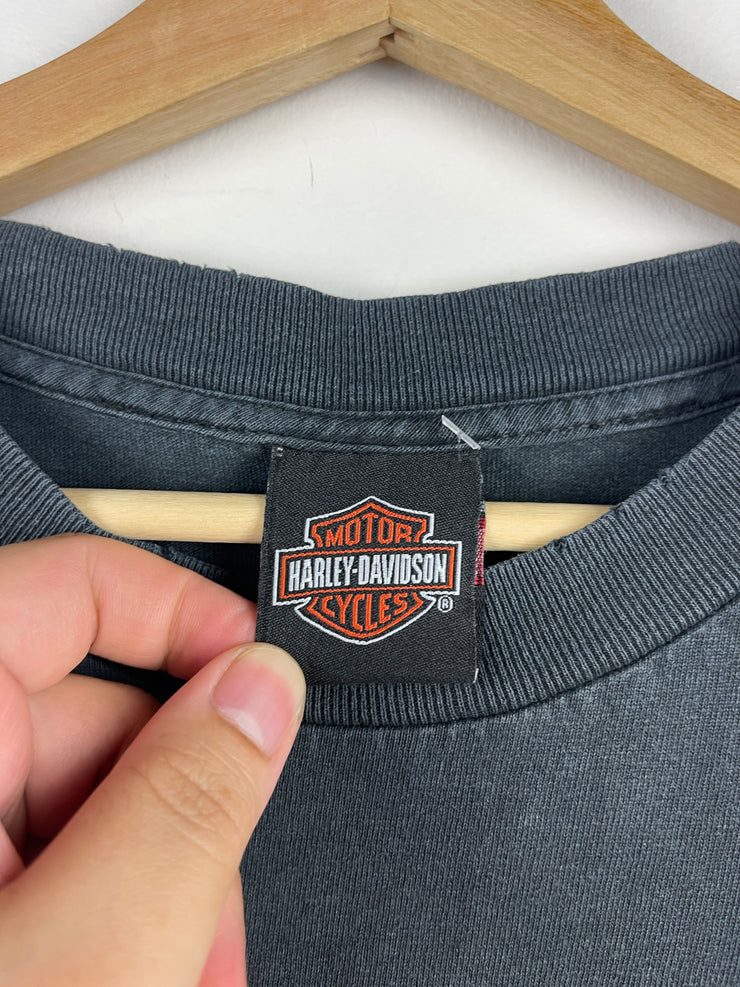 Vintage Harley Davidson Las Vegas Faded Black Tee