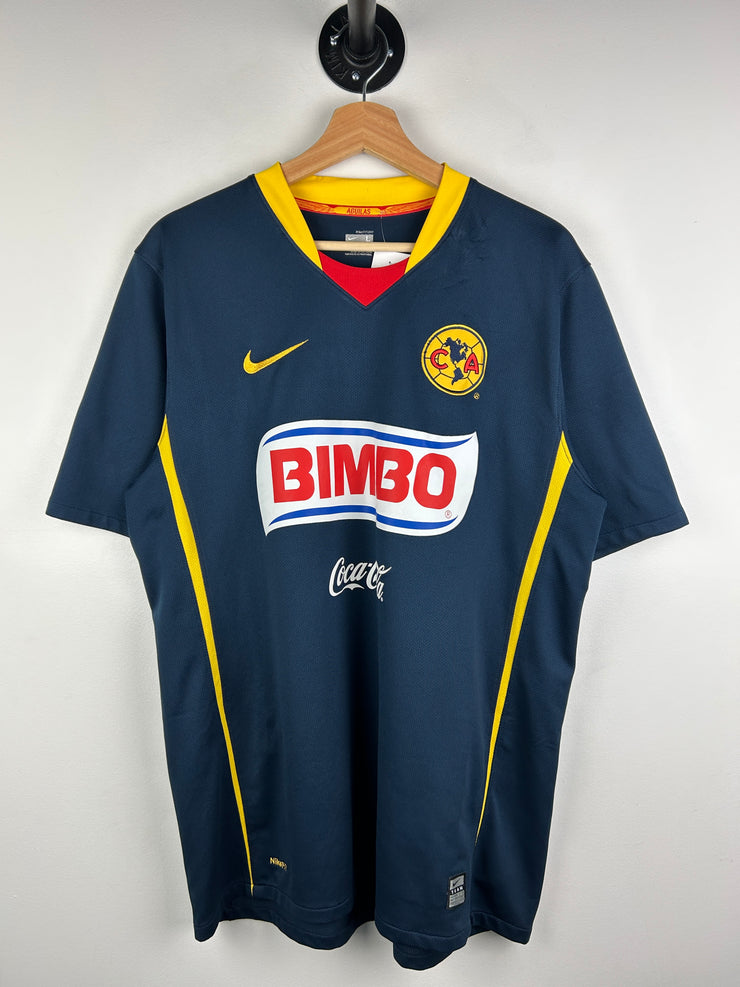Vintage 2008-2009 Nike Club America Away Navy Soccer Jersey