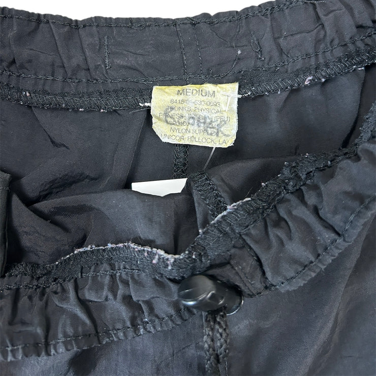 Vintage 90s US Army Black Nylon Shorts