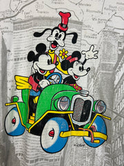 Vintage 90's Mickey Mouse Car All Over Print Tee