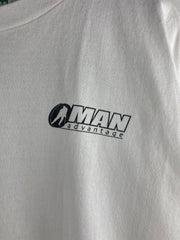 Vintage 90s Hockey Man Advantage White Tee