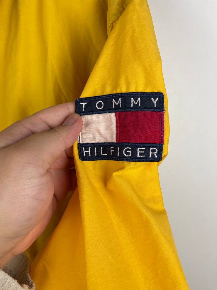 Vintage 90s Tommy Hilfiger Flag Yellow Windbreaker