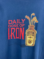 Vintage Tommy Bahama Golf Daily Dose Of Iron Navy Tee